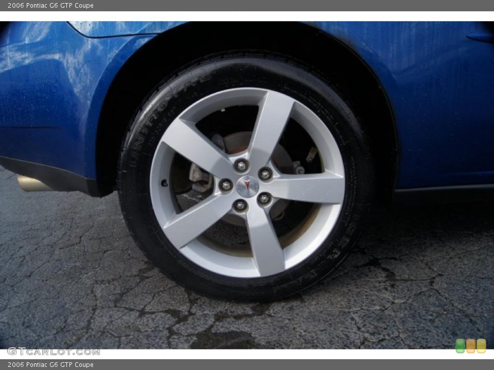 2006 Pontiac G6 GTP Coupe Wheel and Tire Photo #42709004