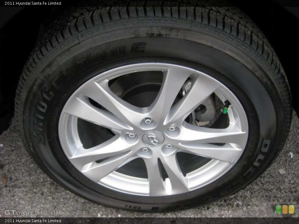 2011 Hyundai Santa Fe Limited Wheel and Tire Photo #42745544