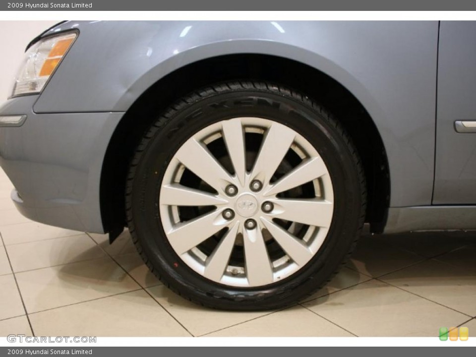 2009 Hyundai Sonata Limited Wheel and Tire Photo #42753648