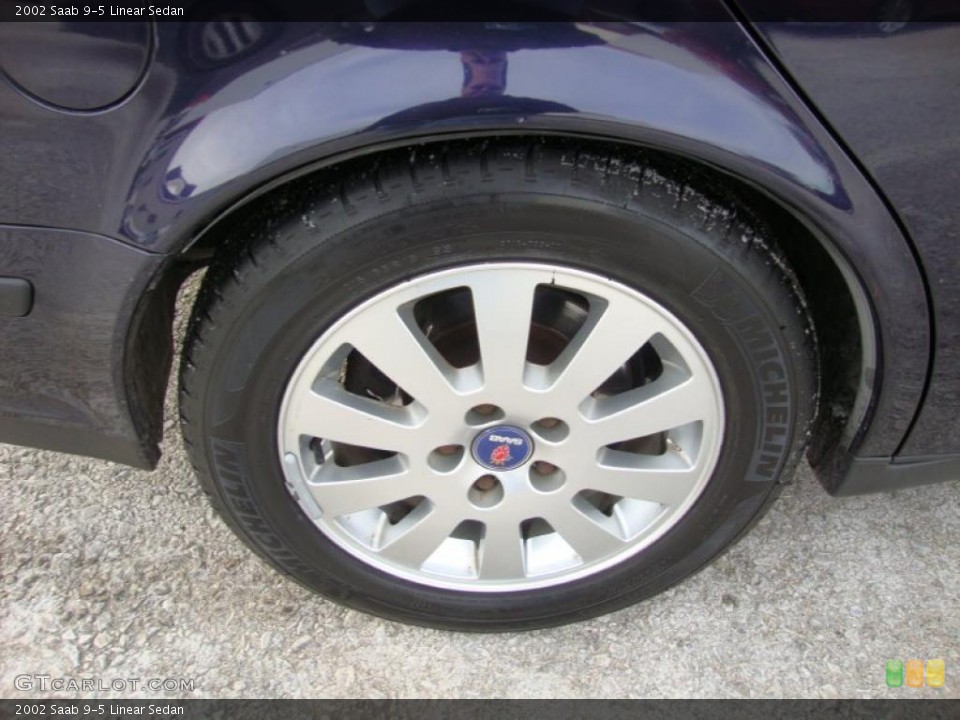2002 Saab 9-5 Linear Sedan Wheel and Tire Photo #42774629