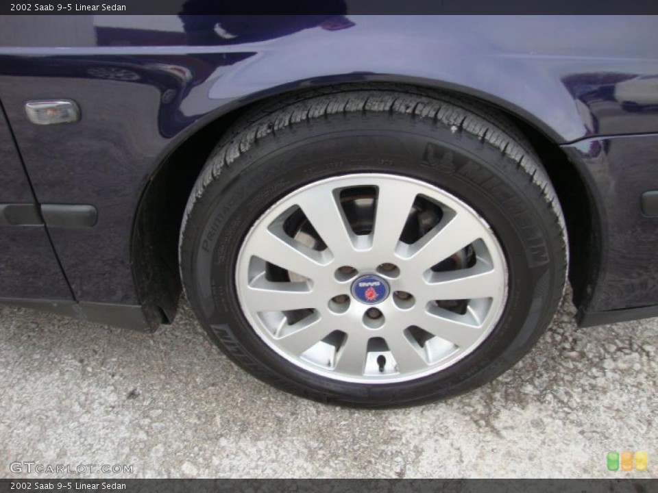 2002 Saab 9-5 Linear Sedan Wheel and Tire Photo #42774645