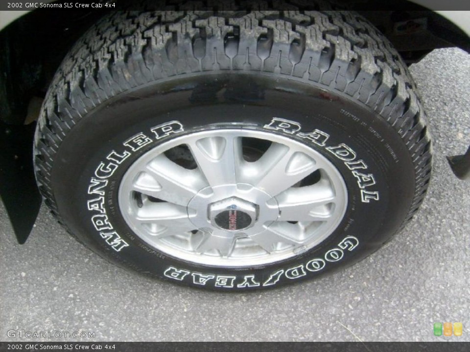 2002 GMC Sonoma SLS Crew Cab 4x4 Wheel and Tire Photo #42794901