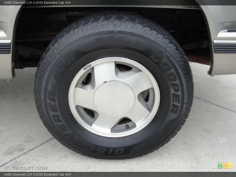 1998 Chevrolet C/K K1500 Extended Cab 4x4 Wheel and Tire Photo #42799889
