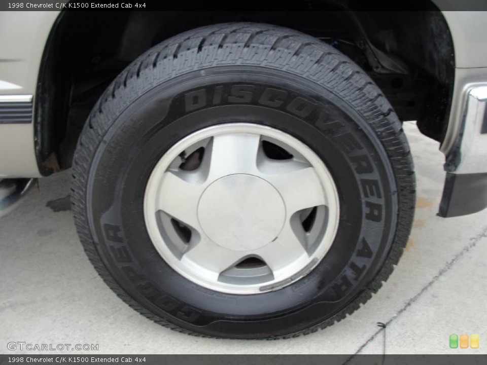 1998 Chevrolet C/K K1500 Extended Cab 4x4 Wheel and Tire Photo #42799925