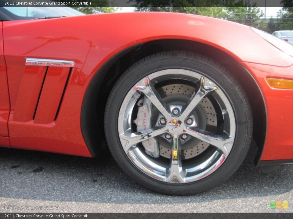 2011 Chevrolet Corvette Grand Sport Convertible Wheel and Tire Photo #42804630