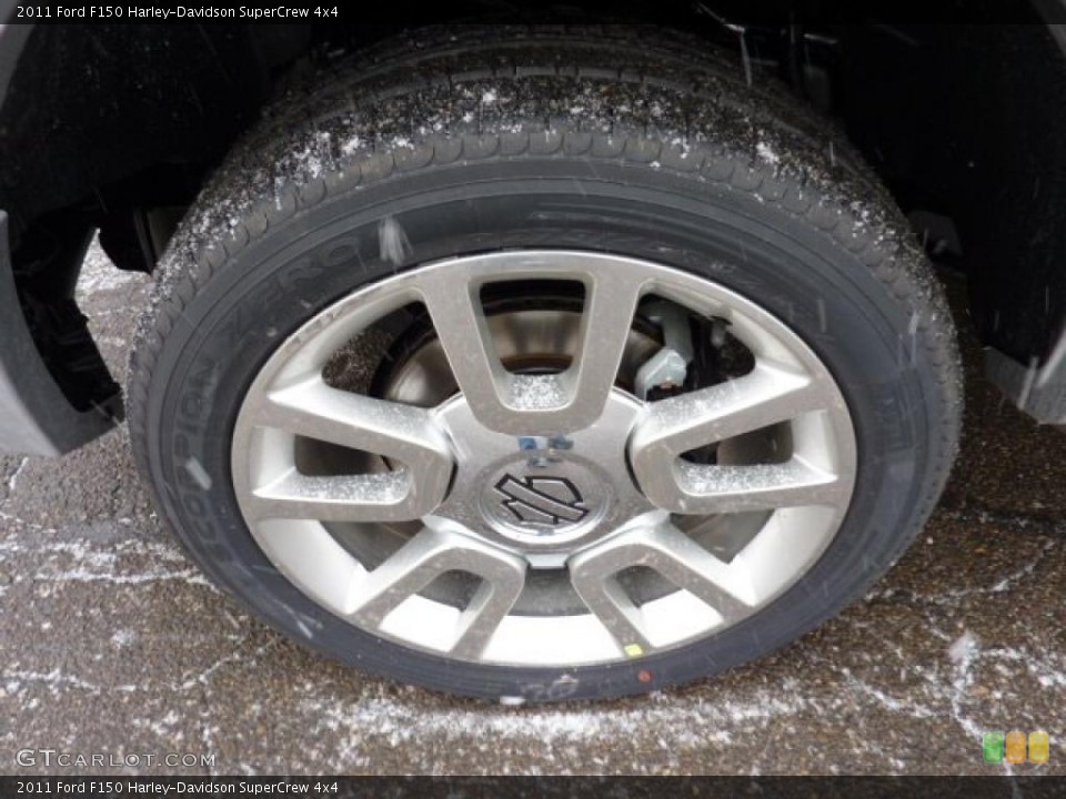 2011 Ford F150 Harley-Davidson SuperCrew 4x4 Wheel and Tire Photo #42828534