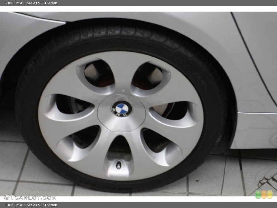 2006 BMW 5 Series 525i Sedan Wheel and Tire Photo #42847486