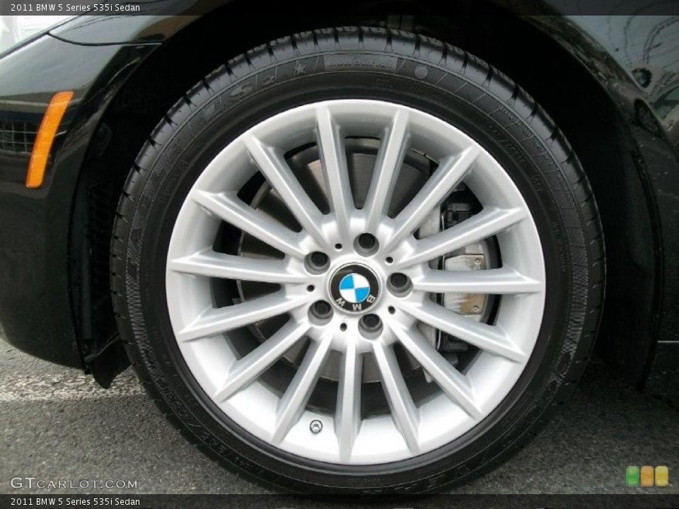 2011 BMW 5 Series 535i Sedan Wheel and Tire Photo #42849978