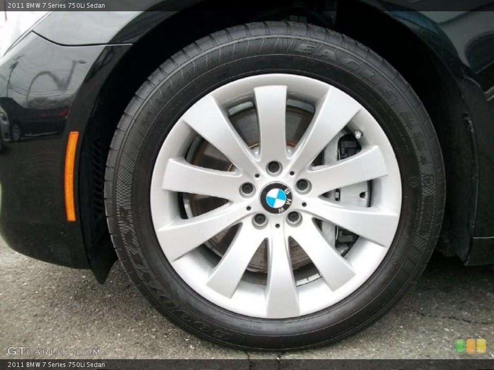 2011 BMW 7 Series 750Li Sedan Wheel and Tire Photo #42853494