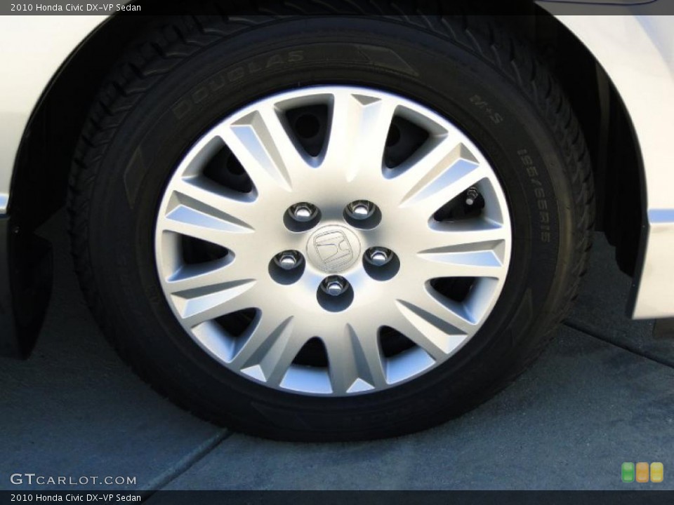 2010 Honda Civic DX-VP Sedan Wheel and Tire Photo #42898525