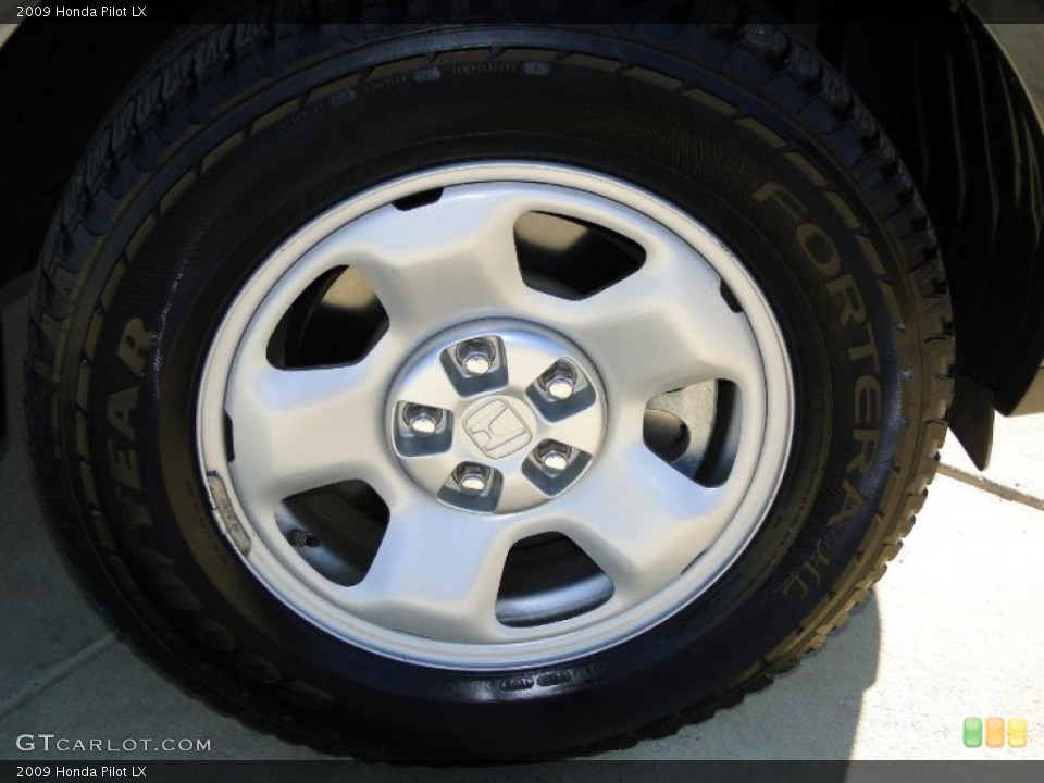 2009 Honda Pilot LX Wheel and Tire Photo #42899309