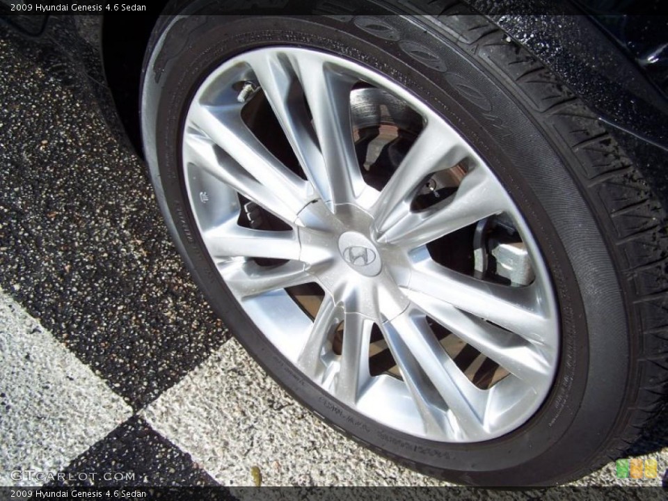 2009 Hyundai Genesis 4.6 Sedan Wheel and Tire Photo #42899625