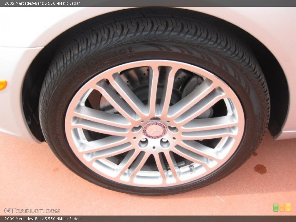 2009 Mercedes-Benz S 550 4Matic Sedan Wheel and Tire Photo #42908089