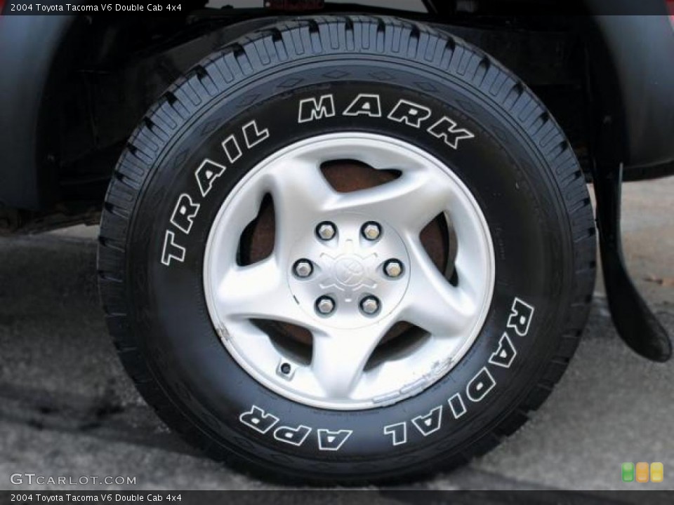 2004 Toyota Tacoma V6 Double Cab 4x4 Wheel and Tire Photo #42926184