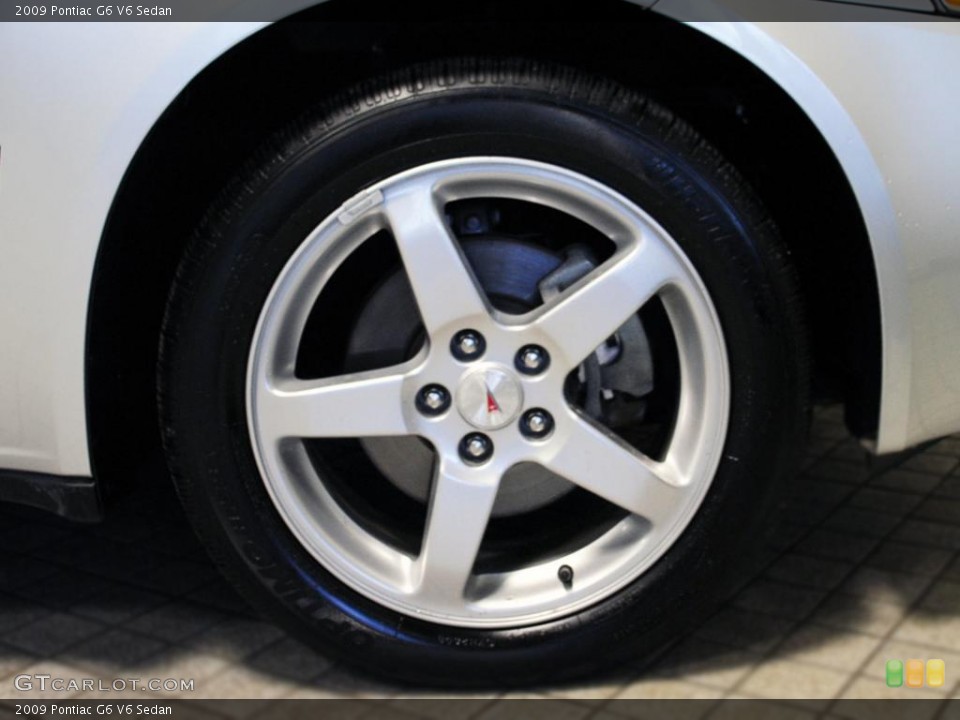2009 Pontiac G6 V6 Sedan Wheel and Tire Photo #42926928