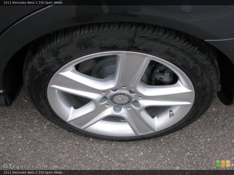 2011 Mercedes-Benz C 300 Sport 4Matic Wheel and Tire Photo #42937775