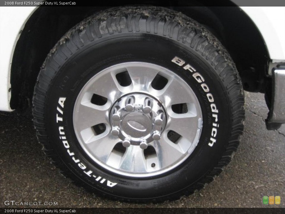 2008 Ford F250 Super Duty XL SuperCab Wheel and Tire Photo #42941655