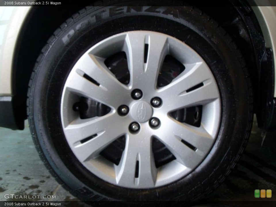 2008 Subaru Outback 2.5i Wagon Wheel and Tire Photo #42942699