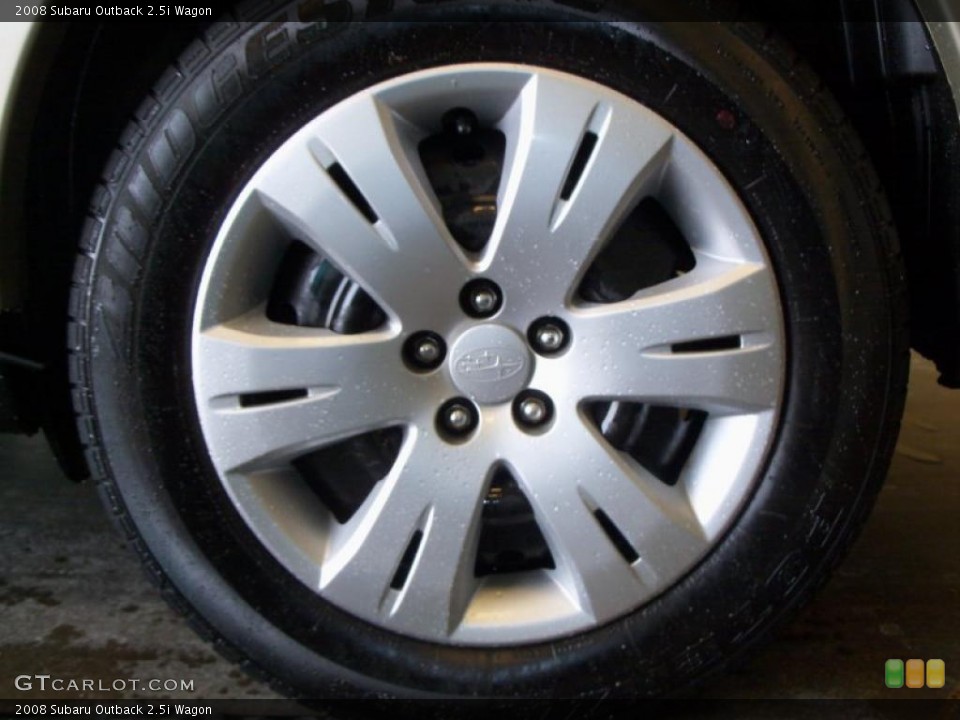 2008 Subaru Outback 2.5i Wagon Wheel and Tire Photo #42942711