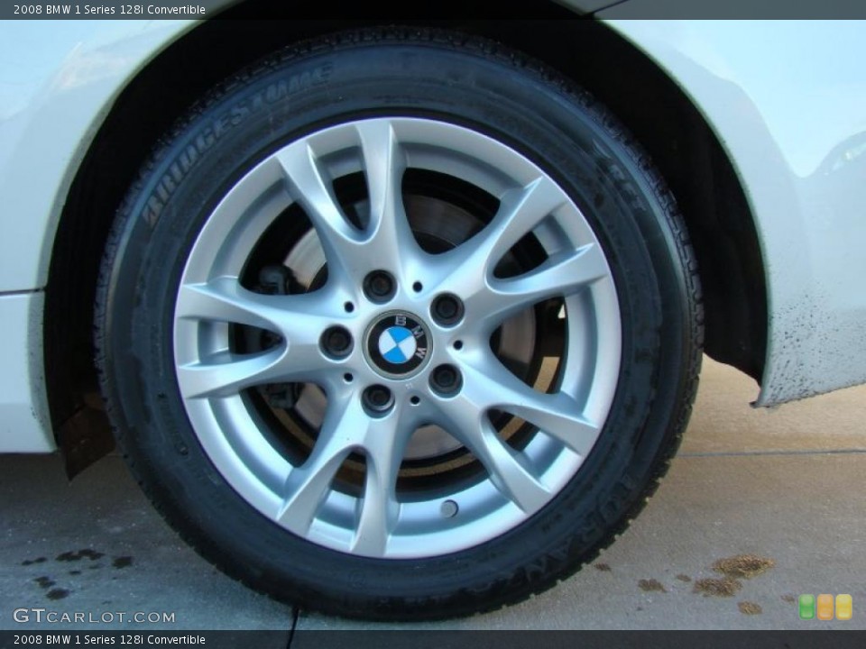 2008 BMW 1 Series 128i Convertible Wheel and Tire Photo #42953555