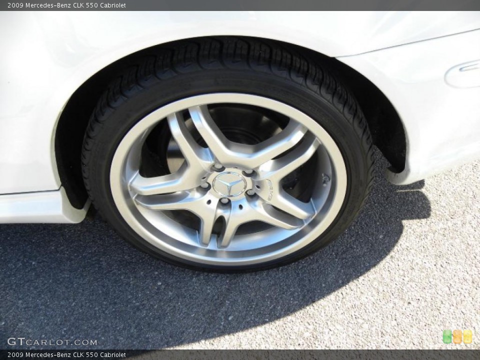 2009 Mercedes-Benz CLK 550 Cabriolet Wheel and Tire Photo #42954667