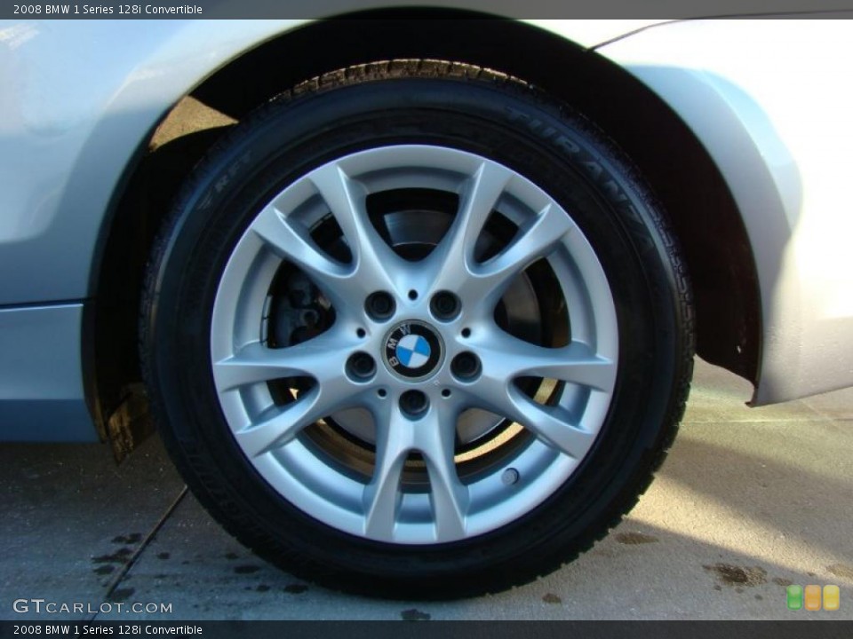 2008 BMW 1 Series 128i Convertible Wheel and Tire Photo #42955815