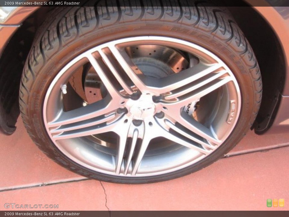 2009 Mercedes-Benz SL 63 AMG Roadster Wheel and Tire Photo #42964135