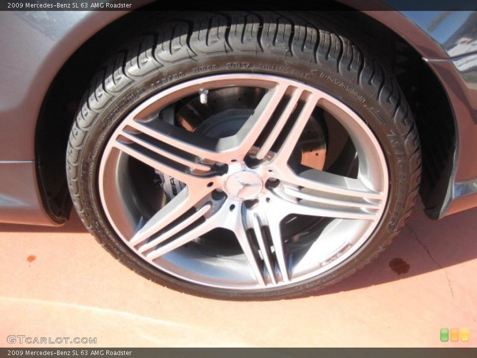 2009 Mercedes-Benz SL 63 AMG Roadster Wheel and Tire Photo #42964159