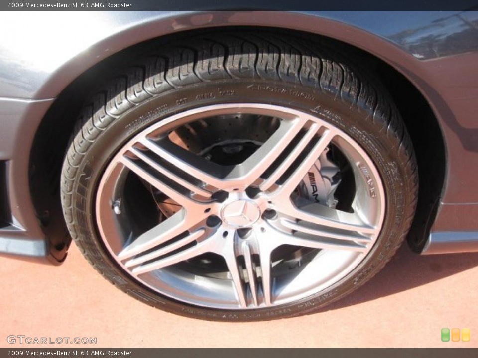 2009 Mercedes-Benz SL 63 AMG Roadster Wheel and Tire Photo #42964171