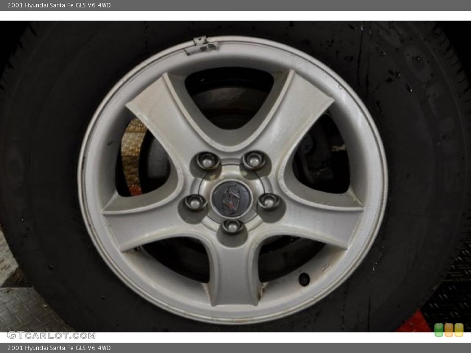 2001 Hyundai Santa Fe GLS V6 4WD Wheel and Tire Photo #42969077