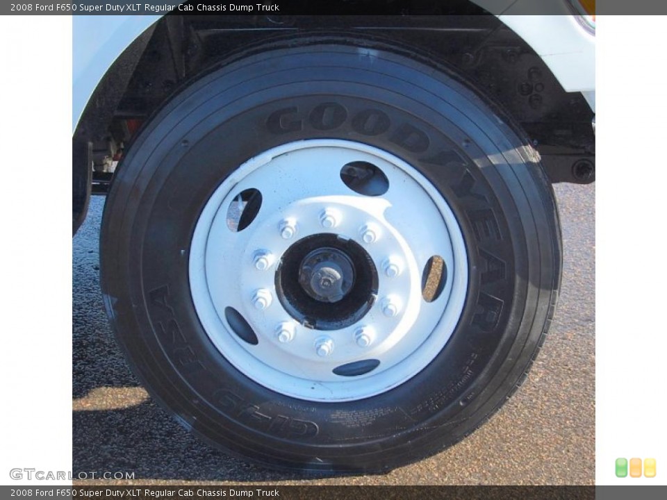 2008 Ford F650 Super Duty XLT Regular Cab Chassis Dump Truck Wheel and Tire Photo #42998487