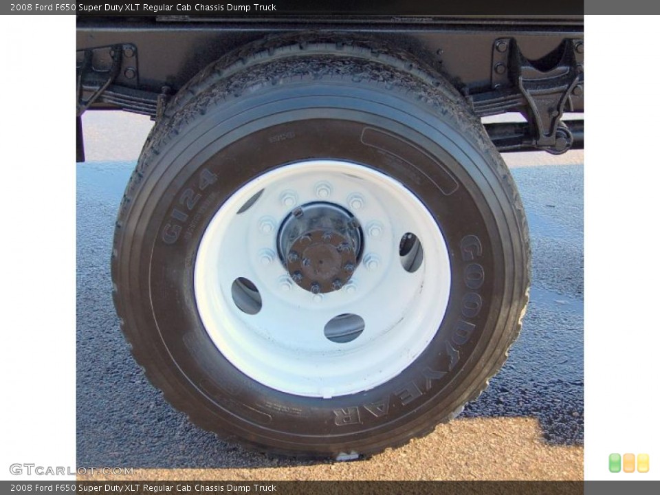 2008 Ford F650 Super Duty XLT Regular Cab Chassis Dump Truck Wheel and Tire Photo #42998507