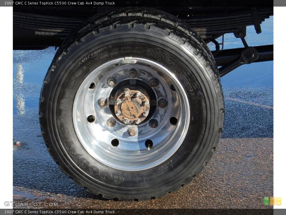 2007 GMC C Series TopKick C5500 Crew Cab 4x4 Dump Truck Wheel and Tire Photo #42998955