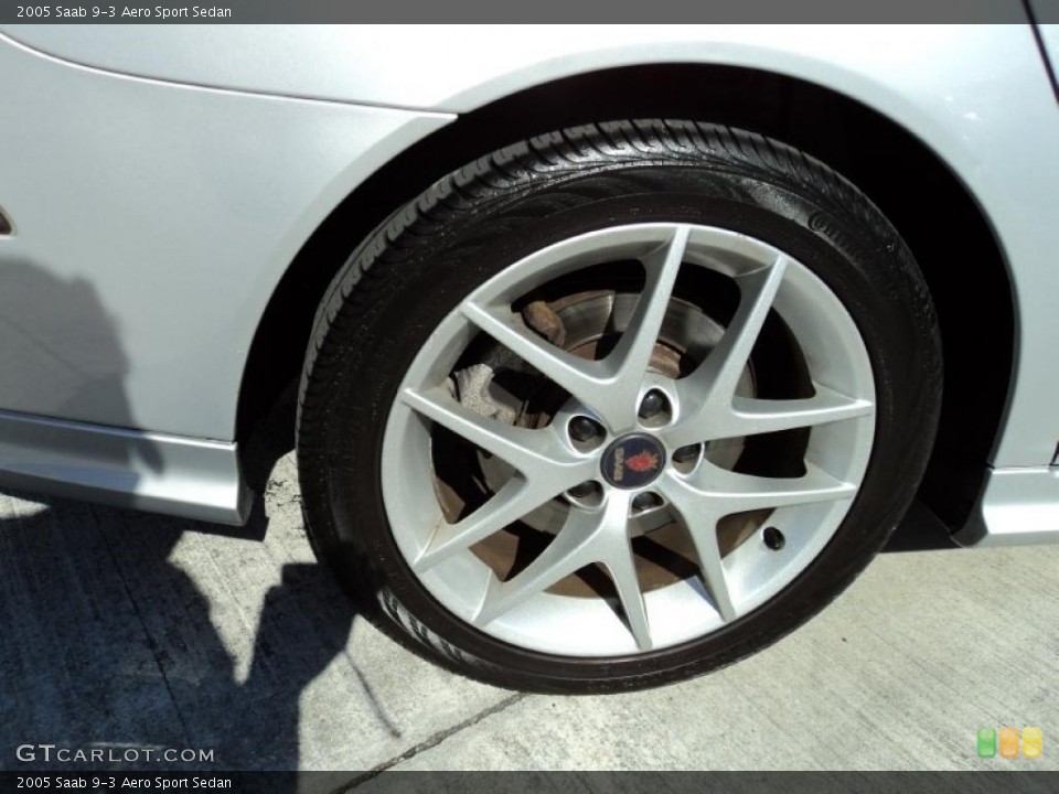 2005 Saab 9-3 Aero Sport Sedan Wheel and Tire Photo #43003503