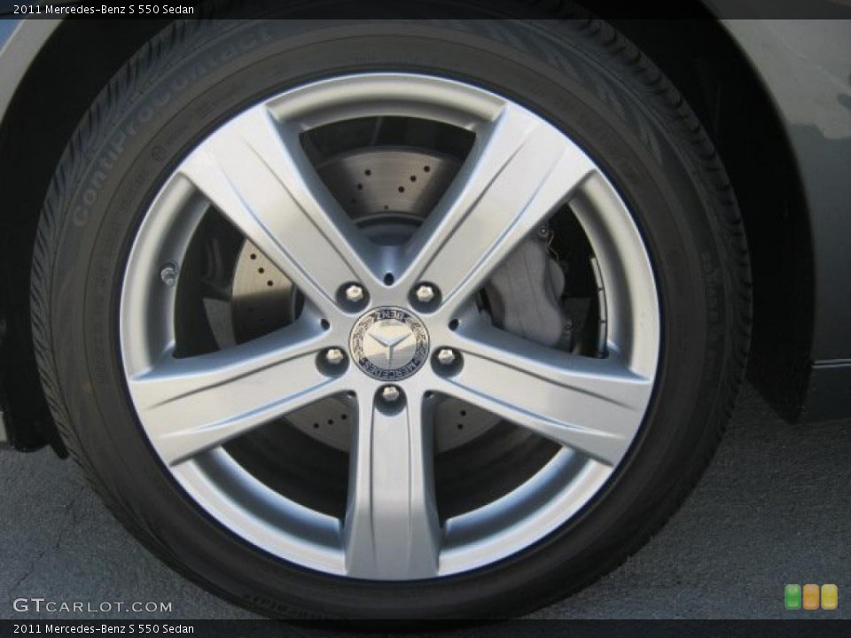 2011 Mercedes-Benz S 550 Sedan Wheel and Tire Photo #43009279