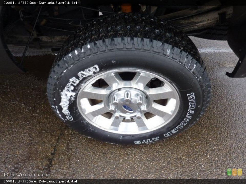 2008 Ford F350 Super Duty Lariat SuperCab 4x4 Wheel and Tire Photo #43012983