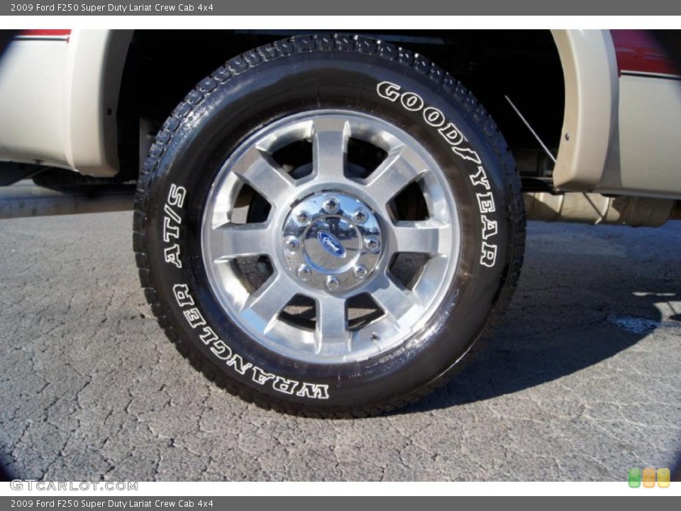 2009 Ford F250 Super Duty Lariat Crew Cab 4x4 Wheel and Tire Photo #43018683