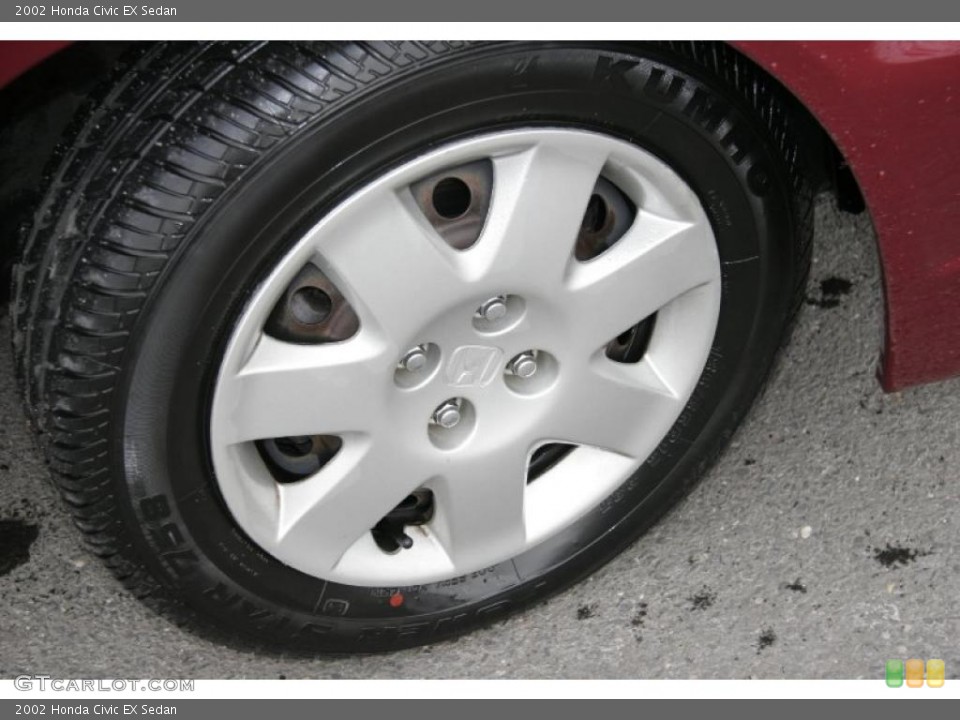 2002 Honda Civic EX Sedan Wheel and Tire Photo #43101368