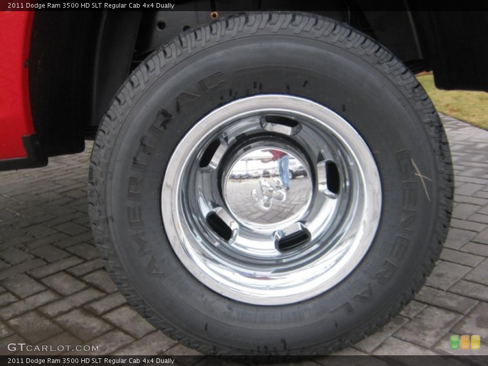 2011 Dodge Ram 3500 HD SLT Regular Cab 4x4 Dually Wheel and Tire Photo #43113973