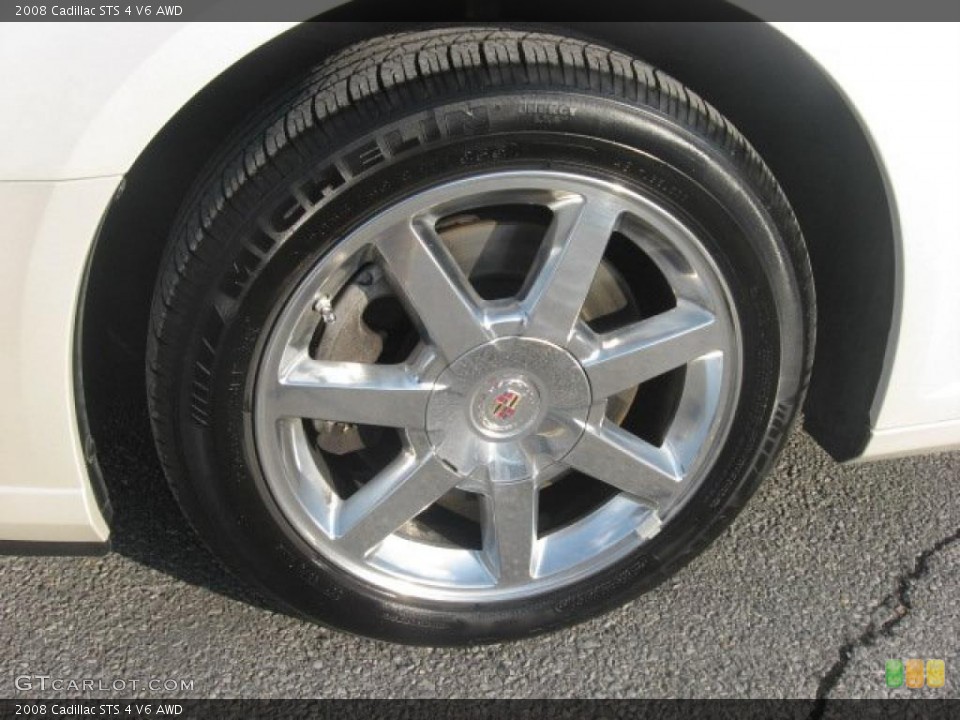 2008 Cadillac STS 4 V6 AWD Wheel and Tire Photo #43122874