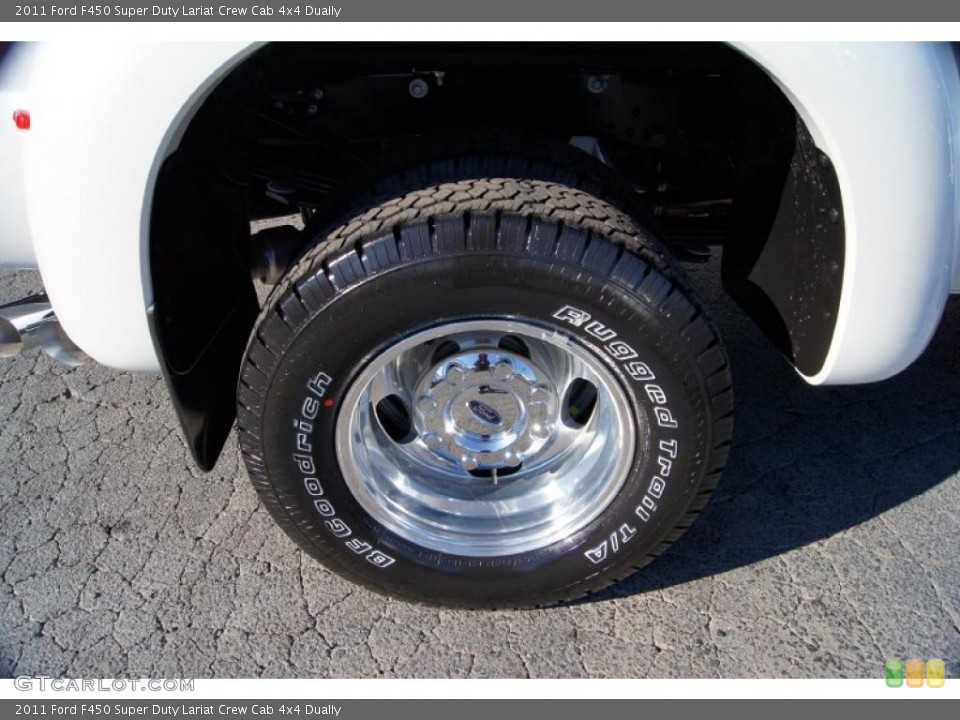 2011 Ford F450 Super Duty Lariat Crew Cab 4x4 Dually Wheel and Tire Photo #43125031