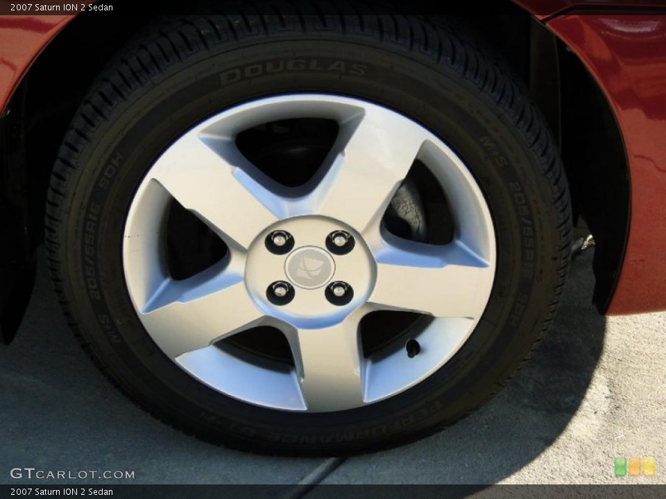 2007 Saturn ION 2 Sedan Wheel and Tire Photo #43169493