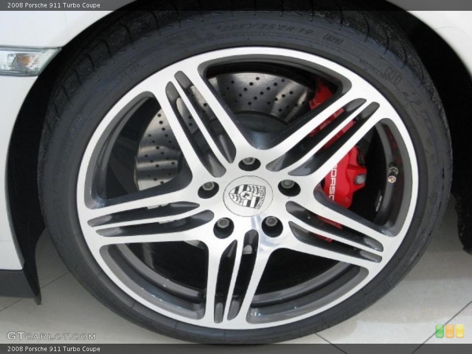 2008 Porsche 911 Turbo Coupe Wheel and Tire Photo #43188458