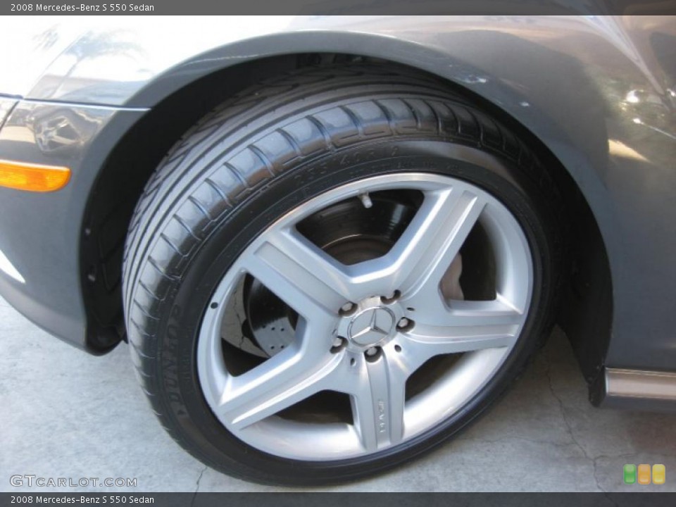 2008 Mercedes-Benz S 550 Sedan Wheel and Tire Photo #43190274