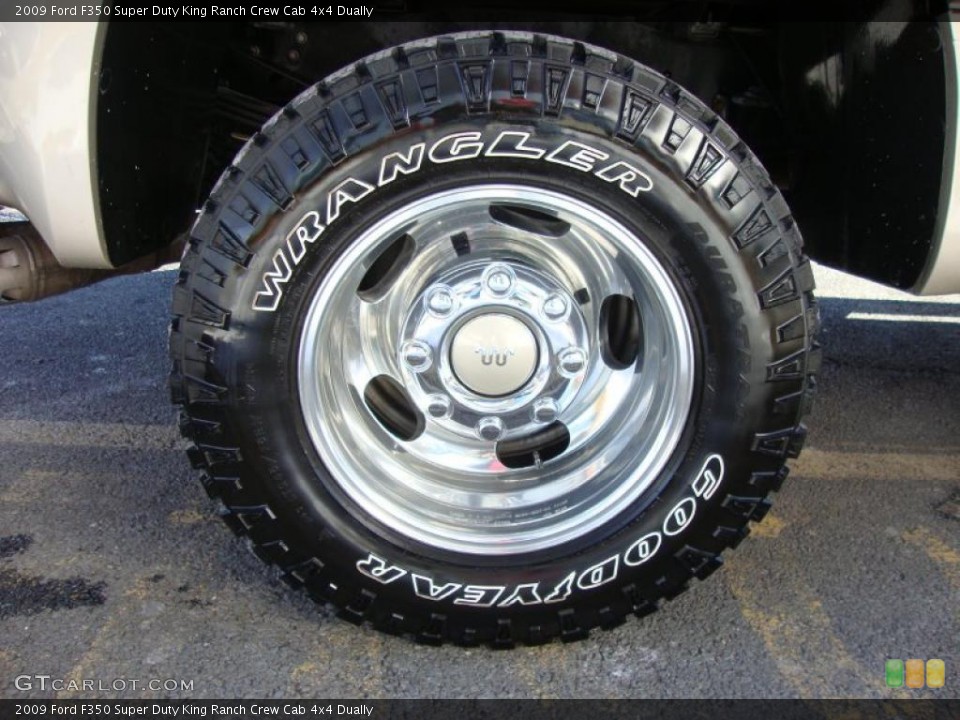2009 Ford F350 Super Duty King Ranch Crew Cab 4x4 Dually Wheel and Tire Photo #43195438