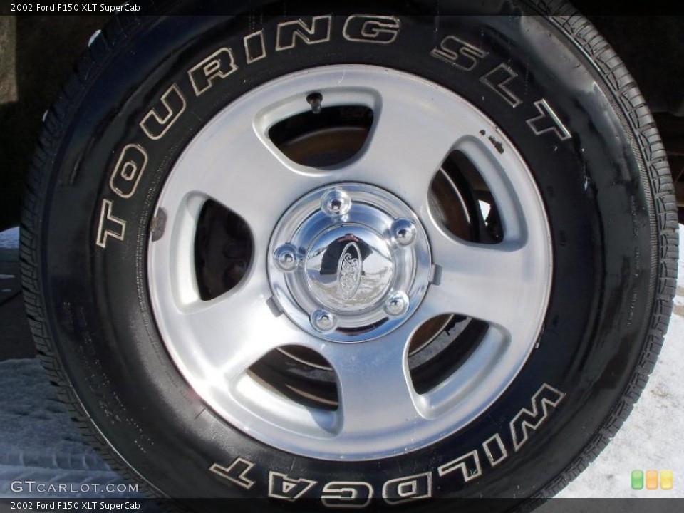 2002 Ford F150 XLT SuperCab Wheel and Tire Photo #43204170