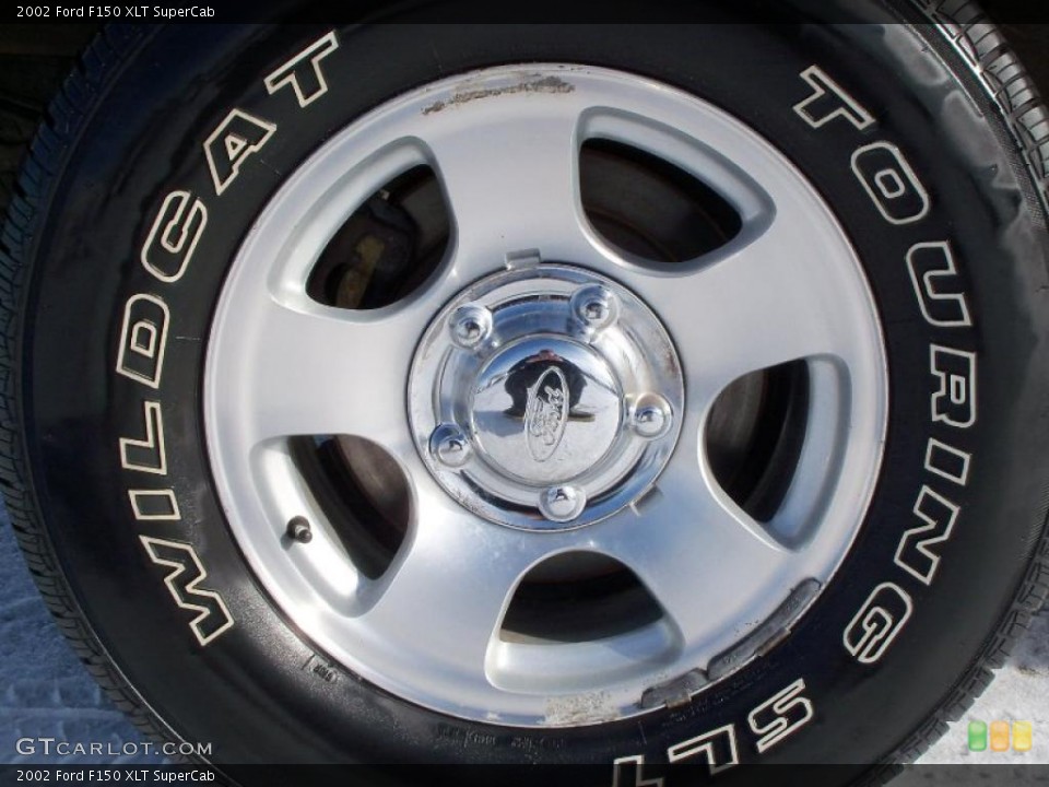 2002 Ford F150 XLT SuperCab Wheel and Tire Photo #43204178