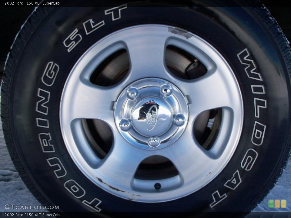2002 Ford F150 XLT SuperCab Wheel and Tire Photo #43204198