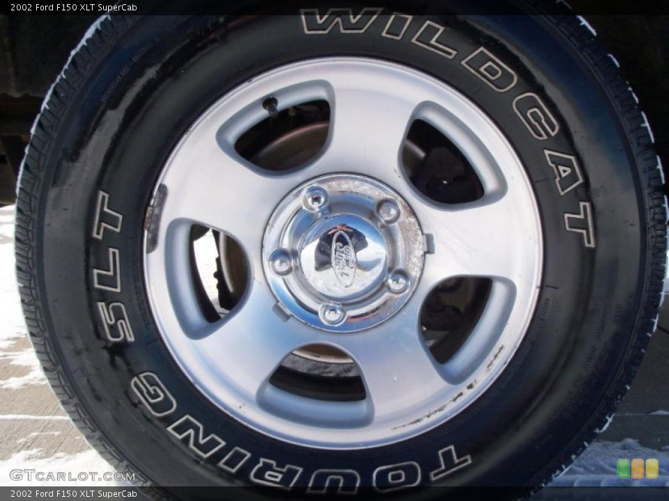 2002 Ford F150 XLT SuperCab Wheel and Tire Photo #43204214