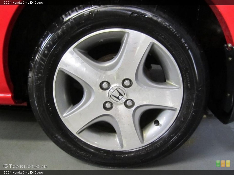 2004 Honda Civic EX Coupe Wheel and Tire Photo #43205446